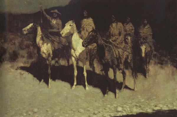 Frederic Remington Who Comes There (mk43) oil painting picture